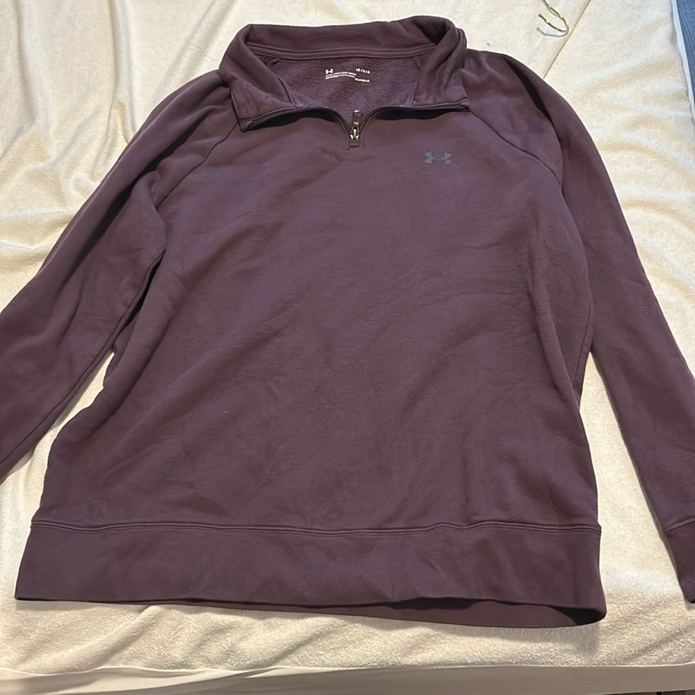 Purple underarmour 3/4 zip